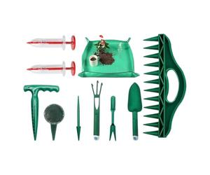 Outils de Jardin à Main | Semoir Manuel pour Jardin,Tapis de Rempotage pour,pour Légumes Tomates Poivrons Fleurs Culture Intérieur Extérieur