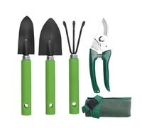 Outils De Jardin Avec Sac Kit Portable Sécateur Pelle Râteau En Acier | Set De Jardinage Sac De Rangement Portable, Fournitures Résistantes À L'Usure Pour Plantation, Taille,