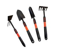 Outils de Jardin et Cour extérieurs, Manche en Plastique, râteau Peint au Pistolet, Pelle, houe, Fleur(ABCD)
