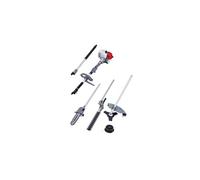 Ikra - Outils de Jardin Multifonction Thermique 4 en 1 Taille haie + Élagueuse + Débroussailleuse (Lame et Bobine)