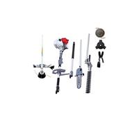 Outils de Jardin Multifonction Thermique 4en1 Taille haie + Elagueuse + Débroussailleuse (lame et bobine) Harnais Confort IKRA