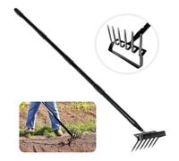 Outils De Jardinage, 167CM étrier Houe Jardin Houe 6 Dents Hula Râteau à Mauvaises Herbes Râteau De Jardin Accessoires De Jardin Houes Hula Portatives Pour Les Mauvaises Herbes Ameublir Le Sol