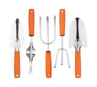 Outils De Jardinage À Main | Accessoires Portables de Bêchage et Désherbage Ensemble 5 Pièces,Kits D'Outils À Main Pour Jardin | Pour Creuser Ameublir Le Sol Transplanter Nettoyer Tailler Amateur Débu