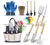 Outils de Jardinage, DEWINNER à Main Ensemble Outils de Jardin pour Plantes, 23 PCs Kit Avec Sac de Rangement, acier inoxydable, cadeau de femme homme