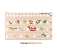 Outils de jardinage en bois comprenant une règle de mesure pratique pour vous aider dans vos efforts de jardinage