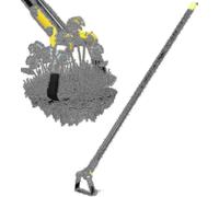 Outils de jardinage - Houe de jardinage pour desherber facilement, houe Hula reglable de 30 a 62 pouces, houe a etrier robuste a manche long