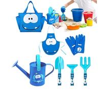 Outils de jardinage pour enfants, pelle de plantation pour ameublir le sol - ensemble de 7 pièces outils de jardinage pour enfants - pour balcon jardin ferme maternelle âge 3-8 ans pelouse fleurs