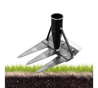 Outils de jardinage pour enlever les mauvaises herbes, désherbeur manuel double face, outil multifonction démontable pour le désherbage dans le jardin, la cour et l'extérieur