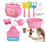 Outils de Jardinage pour - Jeu éducatif STEM - Gants - Jeu de Jouets de Jardin - pour Creuser, Planter, Apprendre à Jouer en Plein air