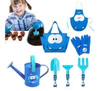 Outils de Jardinage pour | Pelle de Plantation pour aérer Le Sol | Ensemble de 7 Pièces Outils De Jardinage Garçons | pour Balcon Jardin Ferme Asile Age 3-8 Ans Pelouse Fleurs