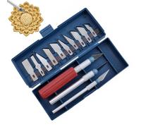Outils de kit de sculpture sur bois,Couteaux de sculpture en bois pour débutants de 13 pièces | Fruits Légumes Aliments Garnir Couper Trancher Peeling Culinary Garniture Kit D'outils Pour A