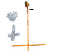 Outils de maintenance professionnelle - Treuil manuel autobloquant avec support pour soulever des unités extérieures - Equint pour l'entretien et la réparation d'air