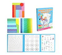Outils De Manipulation De Fractions,Jeux Éducatifs De Mathématiques Et Matériel De Manipulation | Puzzle Éducatif de Fractions Magnétiques - pour École à la Maison Salle de Classe École Primaire