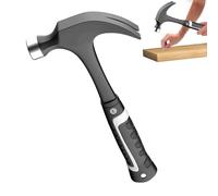 Outils de marteau,Carpenter Marteau - Extracteur de clou droit Marteau de construction de griffes - Marteau à charpente, tête en acier au carbone absorbant les chocs Maillet en caoutchouc pour le
