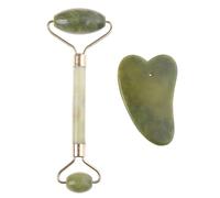 Outils De Massage En Pierre Naturelle, Rouleau Fin Pour Le Visage Et Le Corps, Kit De Soins De Santé, 2 Pièces