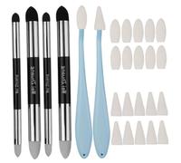 Outils de mélange pastel à l'huile, 26pcs / réglage de la souche mélange et outils Sketch Sketch à double tête avec une tête frottement lavable pour dessiner l'éclair et la surbrillance