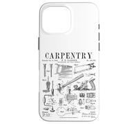 Outils de menuiserie Bricolage Vintage Brevet Imprimé Coque pour iPhone 16 Pro Max