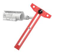 Outils de mesure de précision pour menuiserie - Angle en T coulissant | Règle d'angle pour travail du bois, construction de construction, dessin technique, peinture, couture, matériel