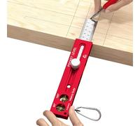 Outils de Mesure Menuiserie - Guide Horizontal Magnétique | Règle Charpentier Avec Échelles Métrique Et Impériale - Pour Mesure Détail Traçage Travail Découpe Marquage