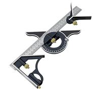 Outils de mesure multifonctions en acier inoxydable, règle carrée 180, 90, angles de 45°, combinaison coulissante réglable