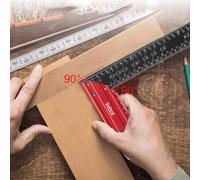 Outils de mesure pour le travail du bois, règle de marquage pour le travail du bois,Règle de traçage Règle de - de précision multifonctionnelle, règle de charpentier en d'alumini