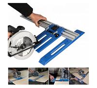 Outils de mesure Scie circulaire électrique Rail de guidage fixe travail du bois support de coupe coulissant Machine de coupe Guide de rainurage support coulissant Efficacité et précision plus rapides