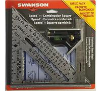 Outils de mesure Swanson S0101CB avec équerre Speed Square, équerre combinée et manuel « Blue Book » (français non garanti)