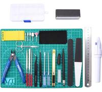 Outils de modélisation 26 pièces, ensemble d'outils de base pour modéliste Gundam, kit d'assemblage de modèles de voiture Bandai Ho
