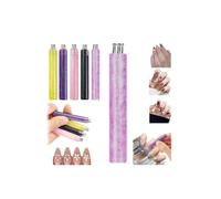Outils de nail art - Stylo de pointillage de fleurs à 5 pétales, outil de pointillage de fleurs pour ongles, outil de conception de fleurs à un seul trait, pointe fine de 1,8 mm, outils de manucure