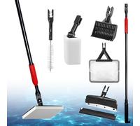 Outils de nettoyage d'aquarium 6 en 1, kit de nettoyage d'aquarium, kit d'outils de nettoyage d'aquarium, 6 en 1, grattoir, filet de pêche, râteau à sable pour l'entretien de l'aquarium