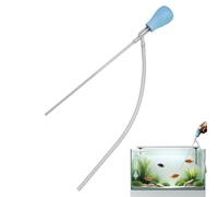 Outils de nettoyage d'aquarium - Outil de nettoyage manuel pour déchets de poissons, paille de nettoyage de gravier, pipette d'aspiration compte-gouttes pour eau salée et eau douce