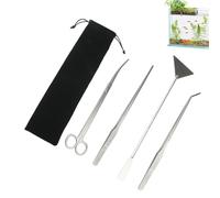 Outils de Nettoyage d'aquarium | Pince de Nettoyage Quadruple en Acier Inoxydable, Outil de grattage pour Aquatiques, pour Couper, Entretenir et façonner pour Le Bureau et la Maison en Eau