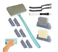 Outils de nettoyage de fenêtre - Brosse de nettoyage pour écran de fenêtre | Grattoir professionnel amovible à long manche pour joints de voiture, grille d'aération de cuisine, réfrigérateur
