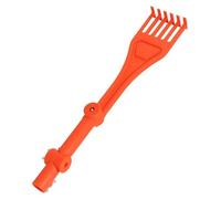 Outils de nettoyage de gouttière, poignée rotative, petit râteau, taille environ 40 x 7,5 cm, outil de nettoyage de gouttière pour toits, gouttières et zones difficiles d'accès, matériau ABS
