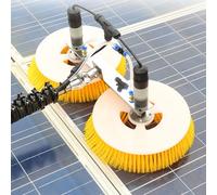 Outils de nettoyage de panneaux solaires multifonctionnels, kit de poteaux alimentés en eau, tête de brosse double rotative de 70 cm, machine de nettoyage de panneaux solaires photovoltaïques,7M
