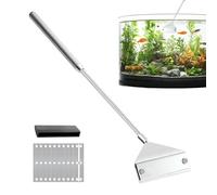 Outils de nettoyage pour aquarium - Éliminateur d'algues avec manche long pour aquarium - Outil de nettoyage pour aquarium, pour anniversaires, salés, professionnels, débutants, personnes May