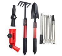 Outils de nettoyage pour gouttières | râteau extensible pour gouttières avec télescopique | Kit de drainage de toit avec protection pour soins extérieurs à la maison