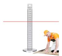 Outils de nivellement du sol, règle de hauteur égale | Outil de nivellement de la hauteur des carreaux en acier inoxydable | Règle isométrique robuste, règle de sol, positionneur de lignes horizontale