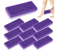 Outils De PéDicure 10 PièCes Pierre Ponce Violette Pour Pieds Dissolvant Et éPurateur De CallositéS Pied En PU Outil D'éLimination La Peau Morte