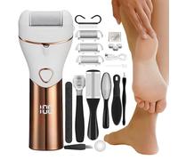 Outils de pédicure pour pieds, dissolvant de callosités électriques - Outils de pédicure pour enlever la peau morte de l'épurateur de pieds | Kit de soin des pieds avec 3 têtes de