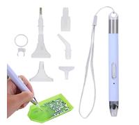 Outils De Peindre Des Pierres Gemmes: Conception Éclairée À LED, 2 Modes D'éclairage, Stylo De Peinture À Points, Poignée Ergonomique | Stylos À Points Avec Gemmes Et Pointe De Précision Pour Les