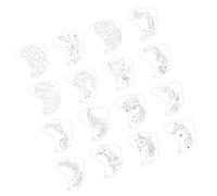 Outils de peinture de visage Precisions avec feuilles PET Pochoir de dessin pour les amateurs de maquillage et de scène, modèle de peinture de visage pour enfants