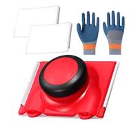 Outils de Peinture pour Bordures, 1 jeu de peintres de bords portables, outils de peinture pour bords précis avec 2 coussinets et gants de rechange, pinceau d'angle pour plafond