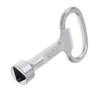 Outils de plomberie - Bouton triangulaire - Clé à molette - Clé à molette en - Outil multi-usage pour porte d'ascenseur - Valve d'eau du robinet - Outil de clé utilitaire - Douille