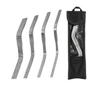 Outils de pointage - Truelle S en acier inoxydable | Outil de finition robuste de 4 pièces pour brique de construction, mur, trottoir, cheminée, , patio, pierre, béton, ciment