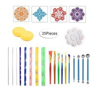 Outils De Pointillage Mandala En Plastique Léger Pour Une Manipulation Et Une Portabilité Faciles Pour Les Artistes Et Les Artisans
