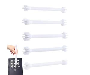 Outils de pointillage, stylos de peinture, poignée florale ergonomique à double pointe, 10 formes, contrôle de précision, marqueurs réutilisables à rinçage rapide avec pointes résistantes aux
