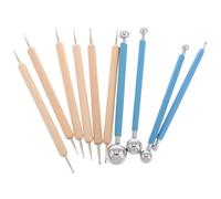 Outils de Poterie à Double Extrémité en Bois et Plastique pour