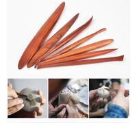 Outils de poterie, artisanat de Sculpture, couteaux de Sculpture en argile en bois, affûtage de poterie, modélisation de poterie, outils en céramique, 7 pièces M22-A