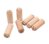 Outils de Poterie en Bois Motif Floral Tampon Rond pour Accessoires d'impression de Scrapbooking d'argile 2 Cm 7 Pièces